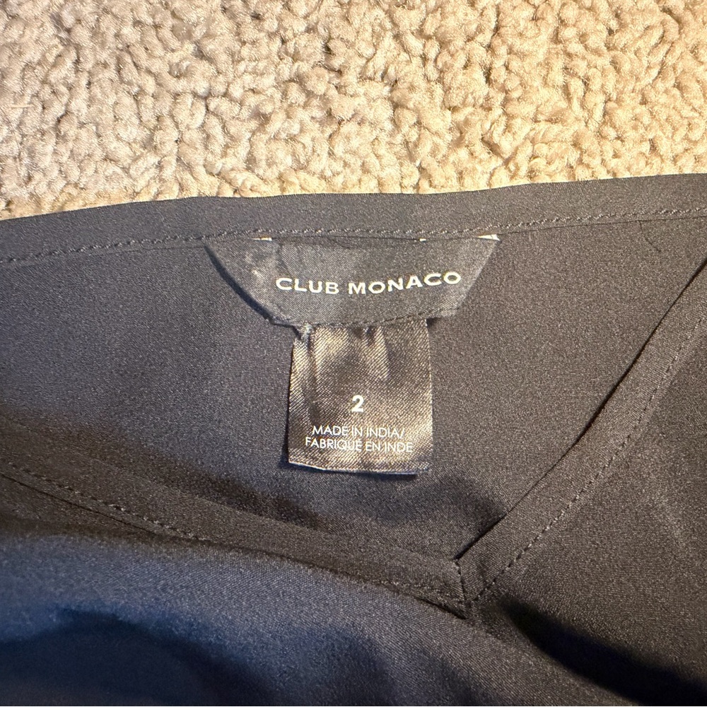 Club Monaco Black Blouse